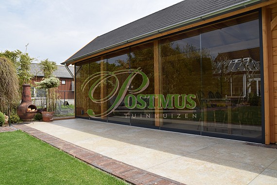 Ongebruikt Modern tuinhuis met overkapping | Postmus Tuinhuizen FK-37