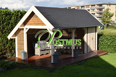 Een bouwvergunning voor het bouwen van een tuinhuis of blokhut?