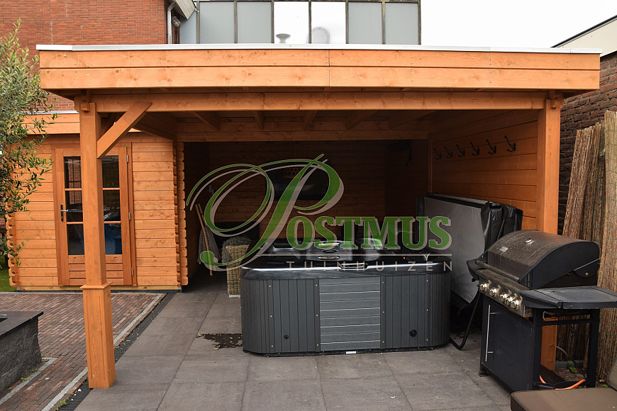 Blokhut met veranda