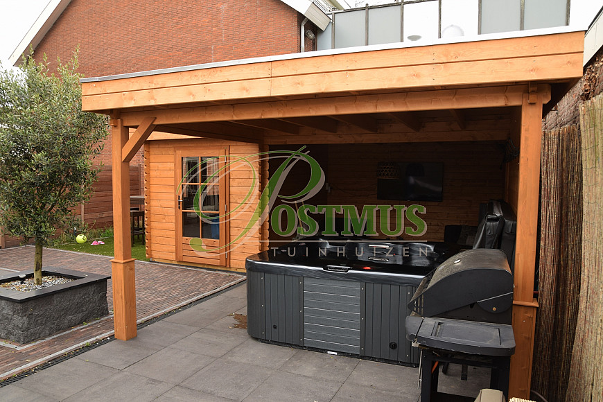 Blokhut met veranda