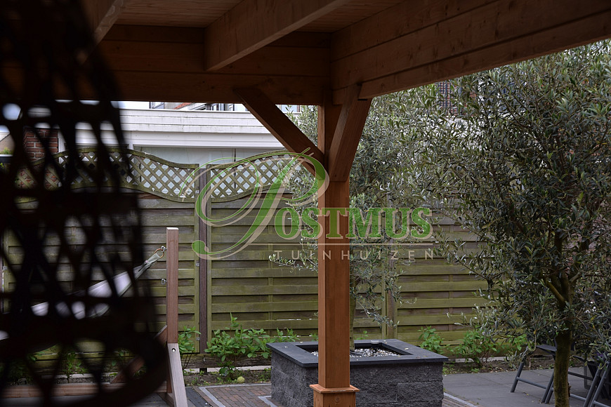 Blokhut met veranda