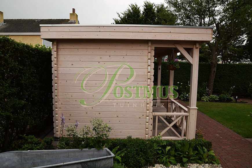 Blokhut met veranda