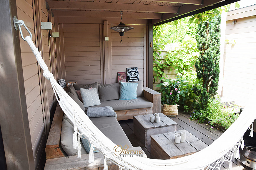Bohemian veranda met losse berging