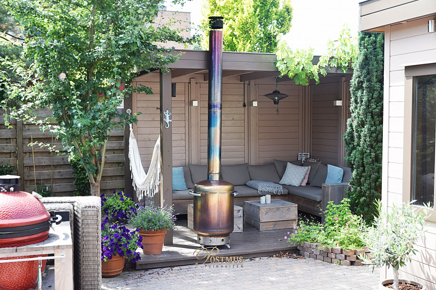 Bohemian veranda met losse berging