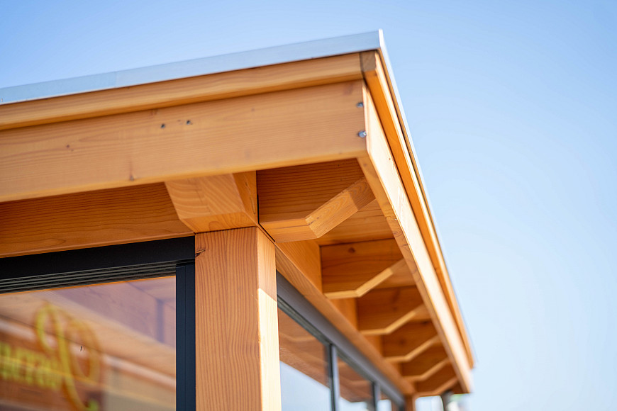 Showroom Valkenburg, veranda in een nieuwe stijl
